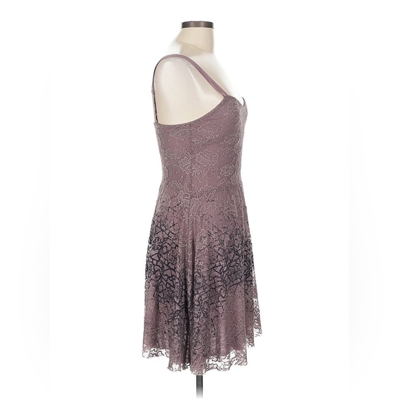 Free People Flocked Lace Fit & Flare Dress - Washed Purple - Size M - NWT - Picture 6 of 10